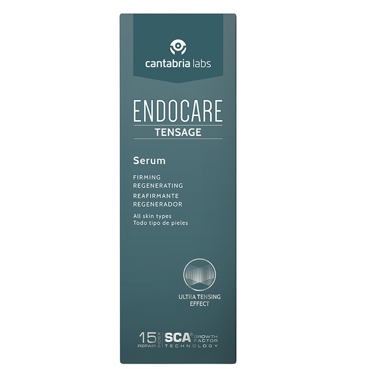 Ser fermitate-regenerare Cantabria Endocare Tensage, pentru toate tipurile de piele, 30 ml