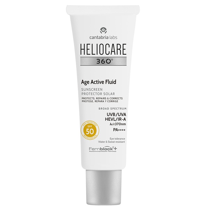 Fluid protectie solara Cantabria Heliocare 360º Age Active SPF50, 50 ml