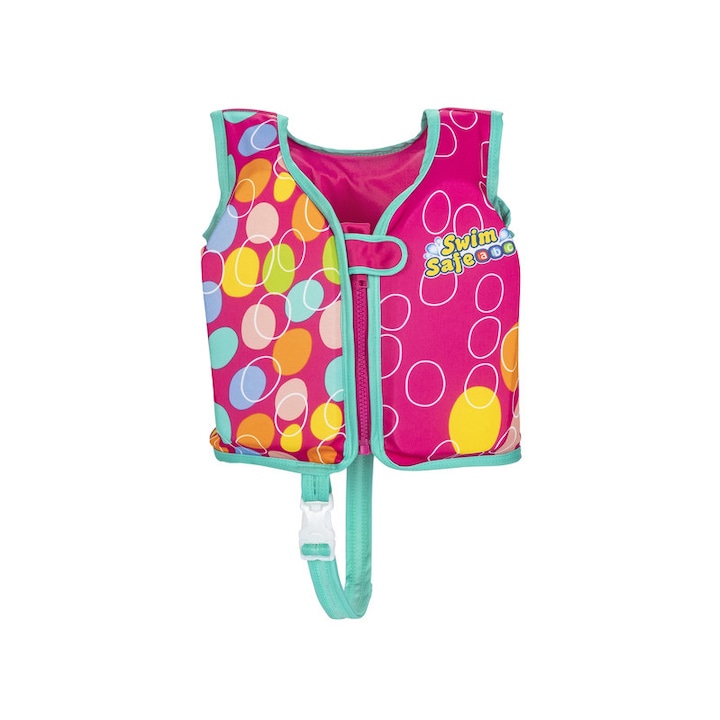Vesta de inot copii, Bestway, Multicolor, Marimea M/L