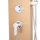 Душ панел TRENDY'S , 5-функционален, Неръждаема стомана, Digital Thermo, LED, Златист