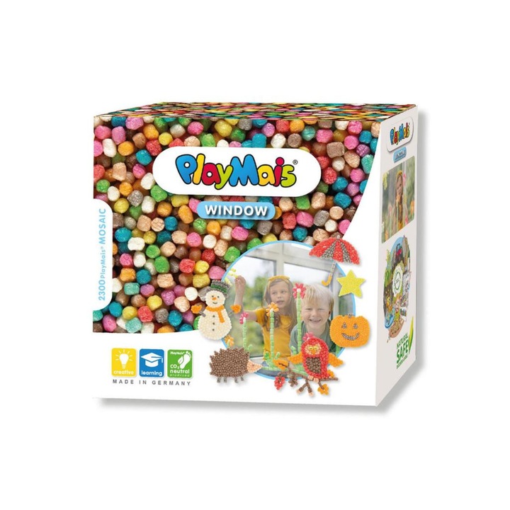 Playmais 7010772 PlayMais мозайка за прозорци, Есен/Зима - 2300 броя