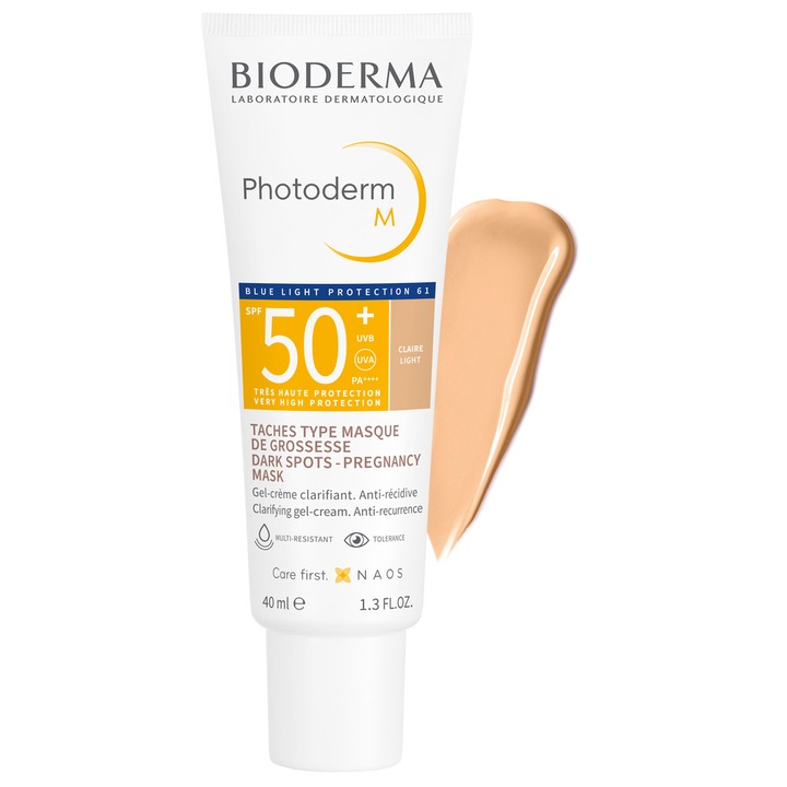 Bioderma Photoderm M SPF 50+ Napvédő arckrém, világos árnyalatú, 40 ml