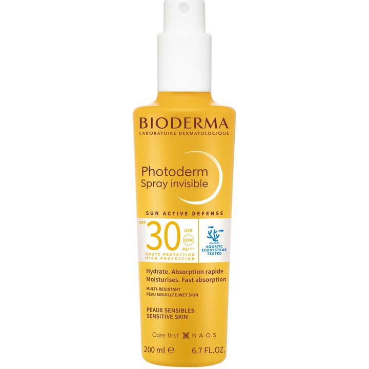 Bioderma Photoderm napvédő spray, SPF 30, érzékeny bőrre, 200 ml