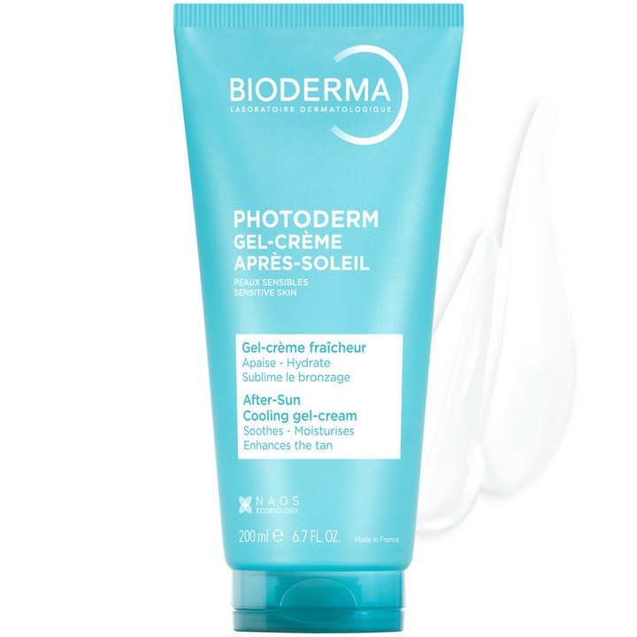 Bioderma Photoderm Apre-Soleil Napozás utáni gél, érzékeny bőrre, 200 ml