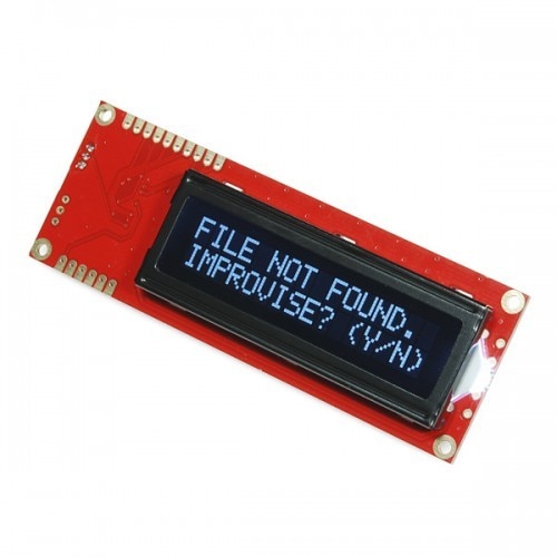 LCD 16x2 Serial - Alb pe negru 5V