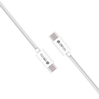 Cablu de date/incarcare Devia Istyle Type-C, White Cablu de date/incarcare Devia Istyle Type-C, White