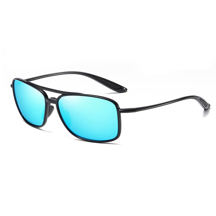 Ochelari de Soare, Techsuit Polarised TR90 (MM99), Bright Black / Ice Blue
