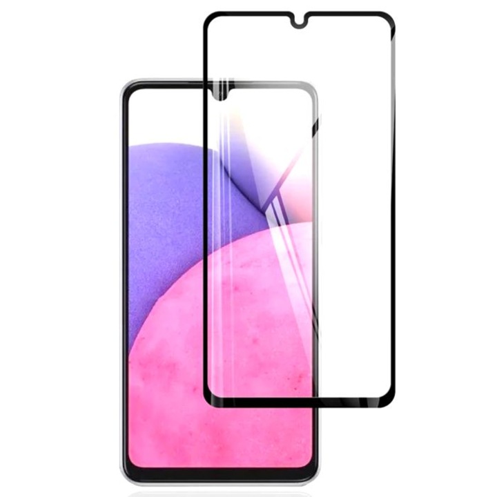 Folie de protectie Lemontti Sticla Full Fit pentru Samsung Galaxy A33 5G, Black