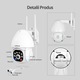 Camera de supraveghere 8MP WIFI Sricam SH039B Plus SriHome, Exterior, UltraHD 4K, Conectare Telefon / PC, Night Vision Color, Alarma, Auto Tracking, Rezistenta la Apa, alb