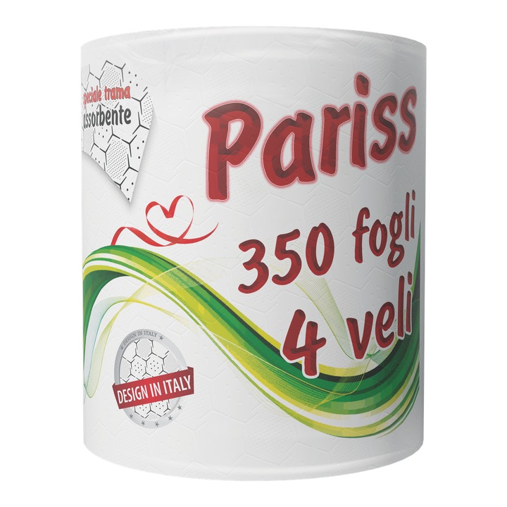 PARISS papírtörlő, 4 réteg 350 lap/tekercs