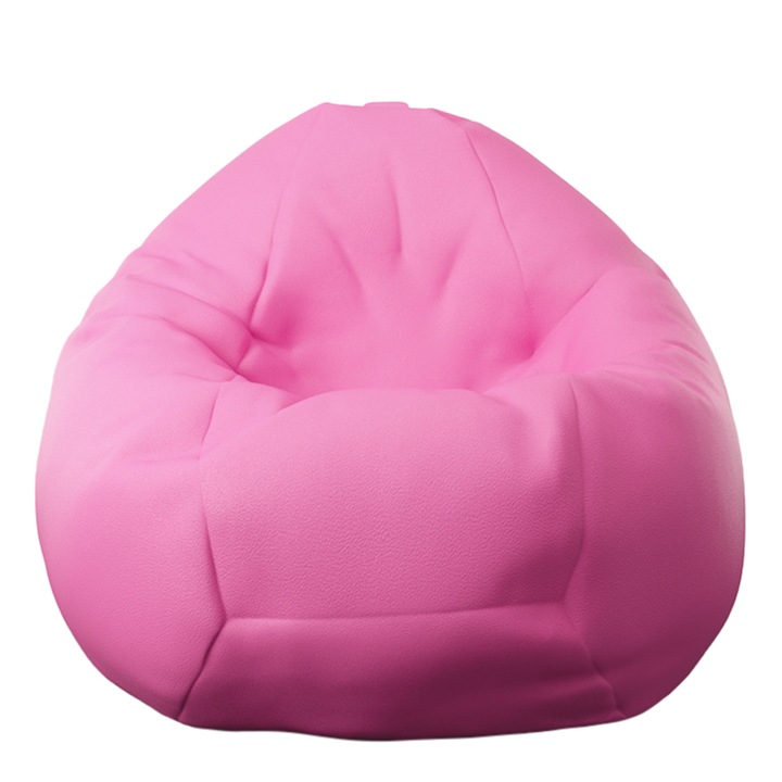 Калъф за пуф круша Pufrelax Nirvana Gigant, 520л., Pink, Не съдържа пълнеж, Еко кожа