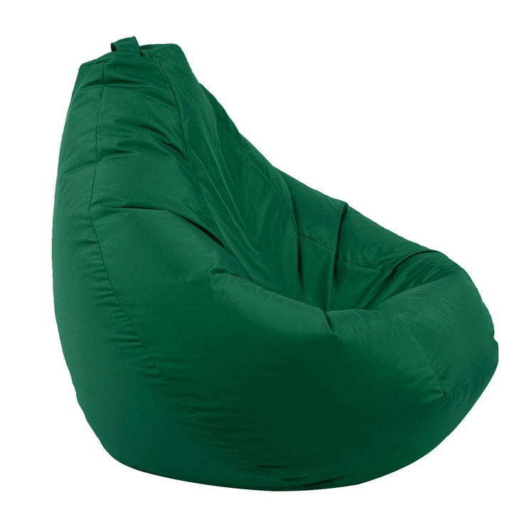 Пуф Pufrelax, круша, 320л., Nirvana Grande - Teteron Green, Подходящ за открито, Перящ се калъф, Пълнеж от Полистиролни перли