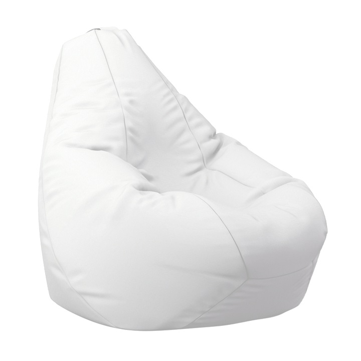 Калъф за пуф круша Pufrelax Nirvana Hobbit, 220л., Panama White, Без пълнеж, водоустойчив