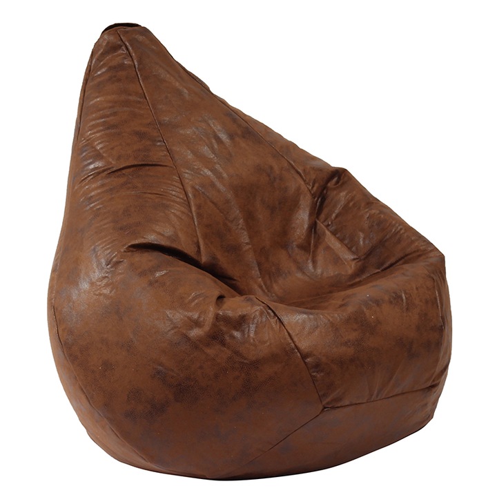 Калъф за пуф круша Pufrelax Nirvana Light, 160л., Iced Coffee, Не съдържа пълнеж, Гама Premium