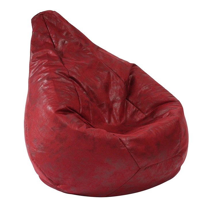 Калъф за пуф круша Pufrelax Nirvana Light, 160л., Cranberry, Не съдържа пълнеж, Гама Premium