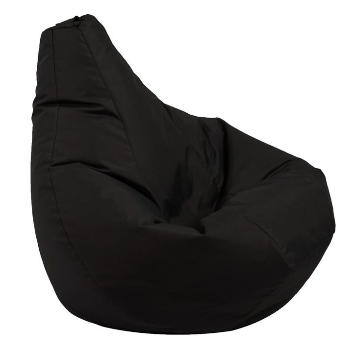 Калъф за пуф круша Pufrelax Nirvana Light, 160л., Teteron Black, Не съдържа пълнеж, За открито