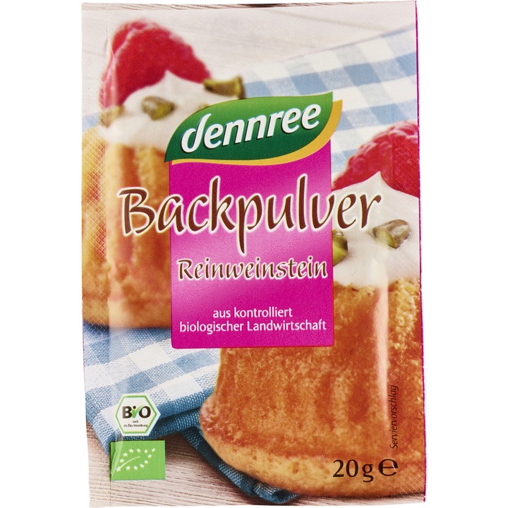 Bio sütőpor, Dennree, 80g