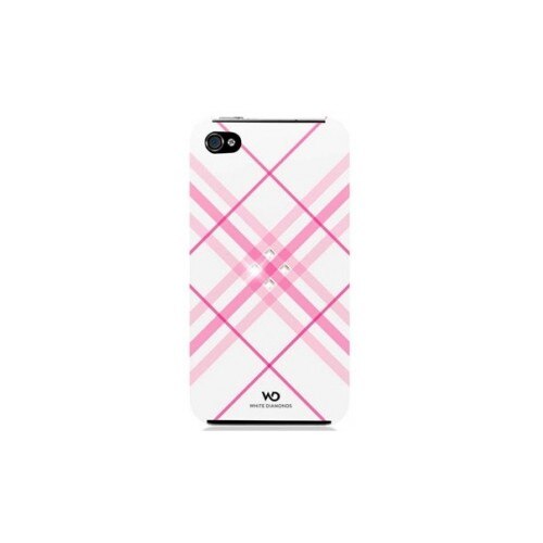 Carcasa White Diamonds iPhone 4/4S Grid Roz