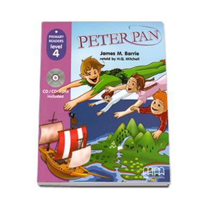 Peter Pan Student's Book (Book+CD), Reader Level 4 - James M. Barrie