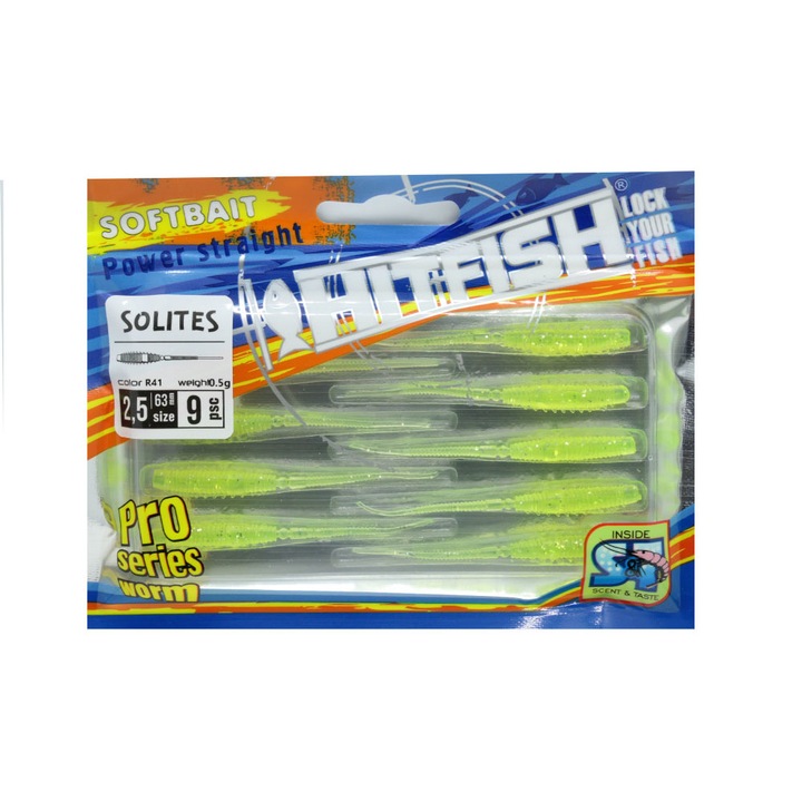Set 9 buc shad creatura Hitfish Solites 6.3cm, R41