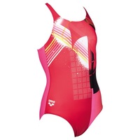 Costum Inot Arena Jutland, marime 164, pentru fete, Roz/Rosu
