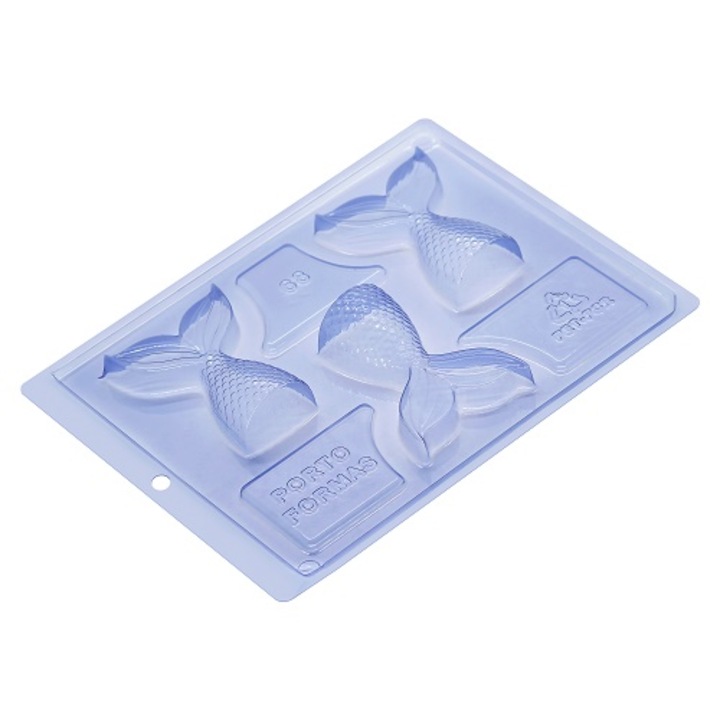 Set matrita ciocolata Cozi de sirena, 8.5 x 6.3 cm, 3 parti, Porto Formas