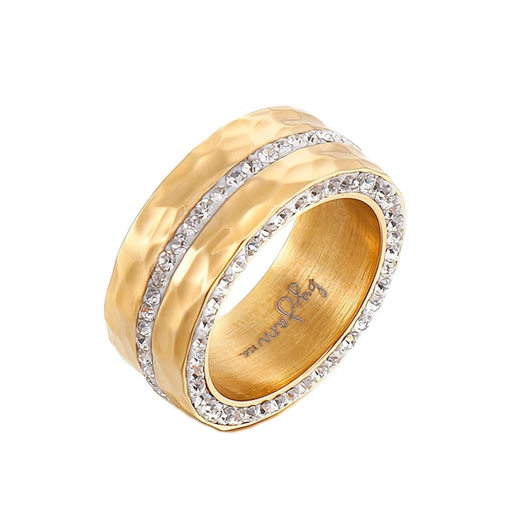 Gyűrű 4034 rozsdamentes acél, Aranyszín