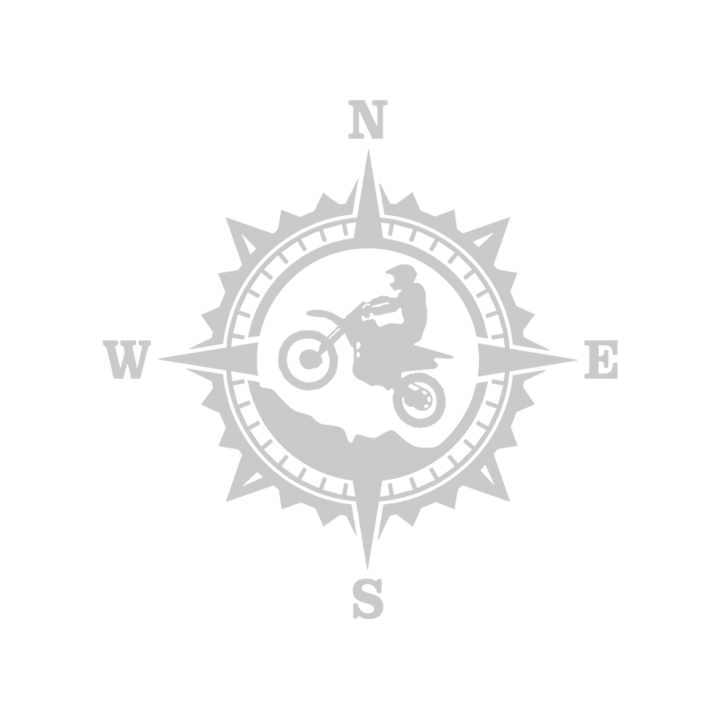 Sticker auto ''Moto-cross nwse'', 20x20 cm, Alb