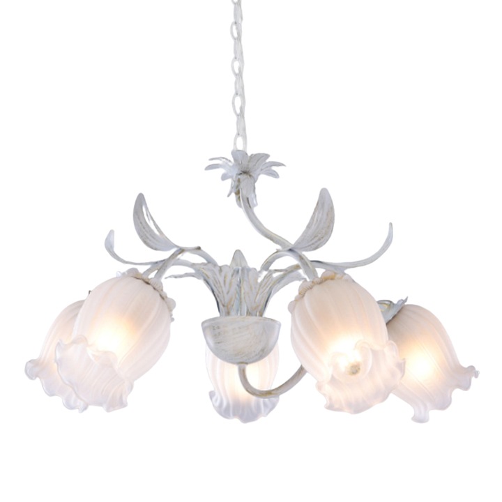 Candelabru, Lightex, NAIRA, 5xE27, Alb