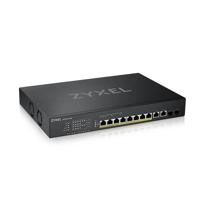 Comutator ZYXEL XS1930-12HP, 10 porturi gestionate, 10Gb, 2xSFP, PoE