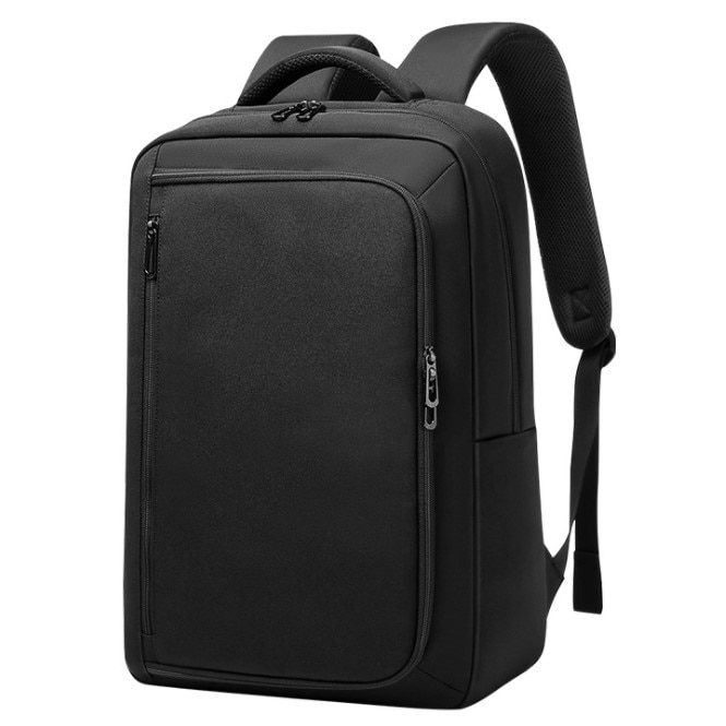 Rucsac laptop 15.6", compact, impermeabil, Escalate, 43x14x28 cm, Negru