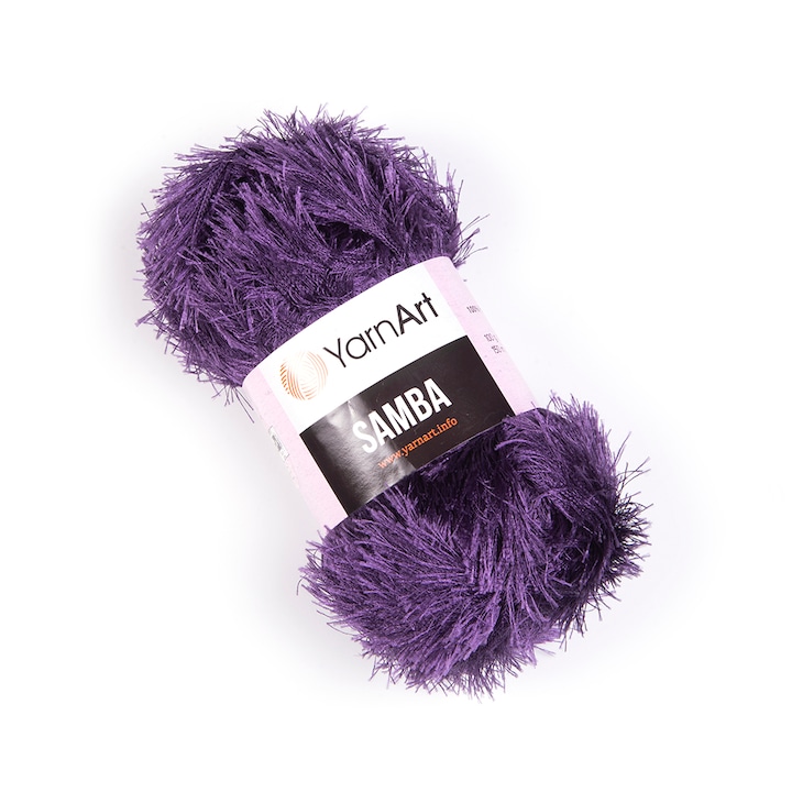 Fir Textil Yarn Art Samba 28, pentru crosetat si tricotat, acril, mov, 150 m