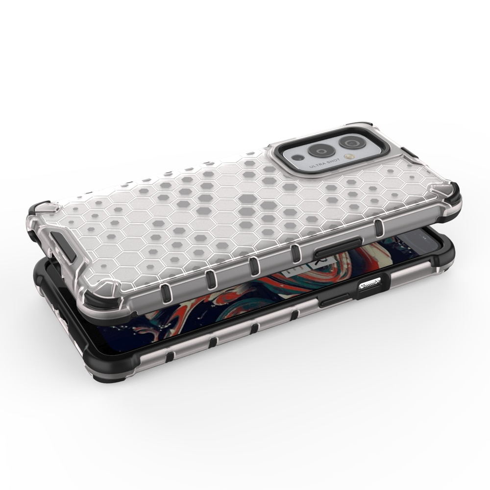Husa Honeycomb compatibila cu OnePlus 9 Pro, termoplastic dur, Negru