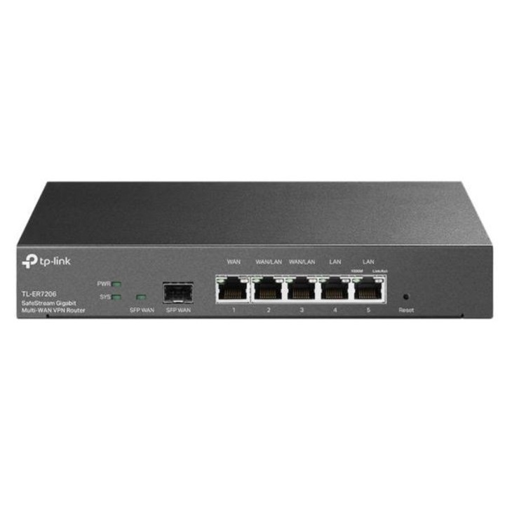 Router TP-Link Gigabit cu fir ER7206, 1 WAN, 2 LAN, 2 WAN/LAN, 1 Gigabit SFP