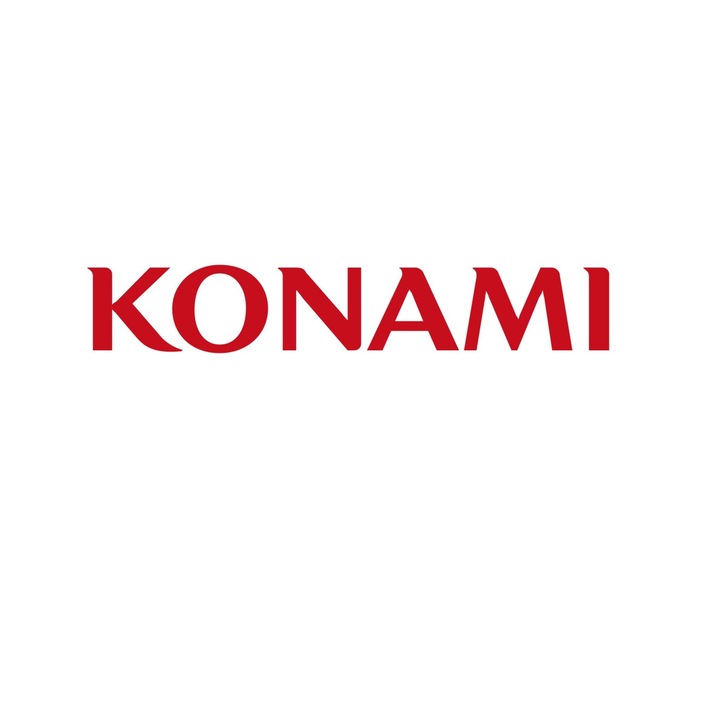 Konami matrica, 15cmx6cm, autóra, motorra, laptopra, táblagépre, többszínű ragasztáshoz