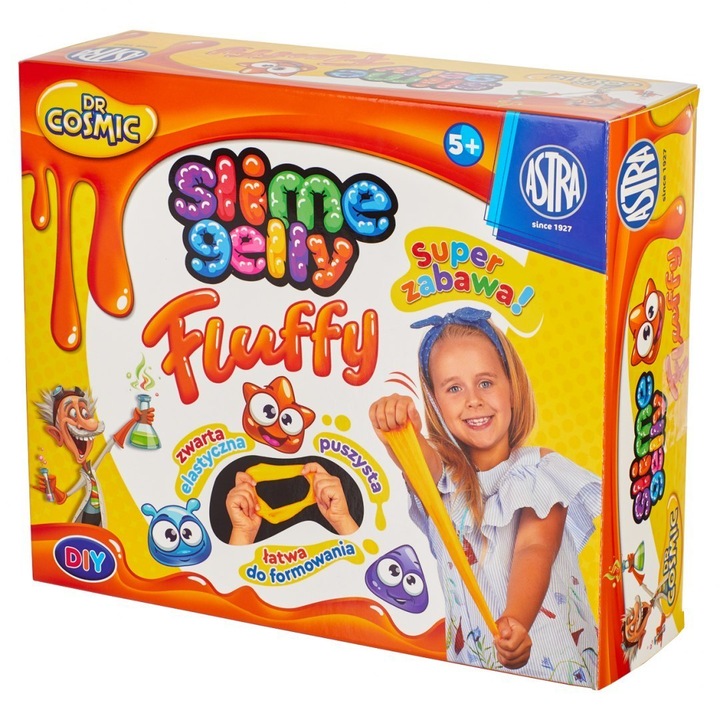 Комплект Slime гел, Astra, За самостоятелно приготвяне, Оранжев