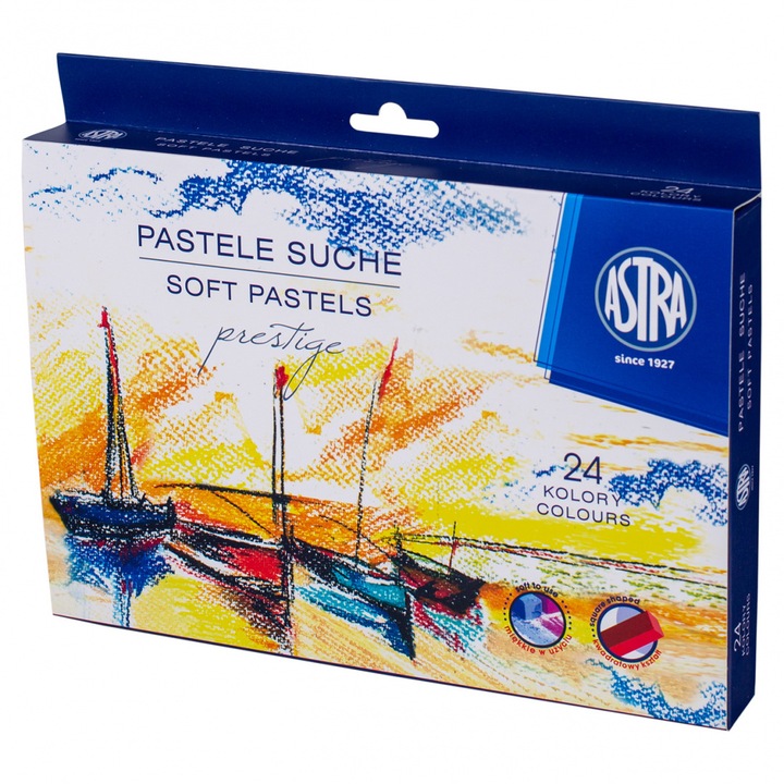Сухи пастели престиж, Astra, 24 цвята