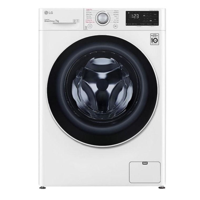Masina de spalat rufe frontala slim LG F2WV3S7S0E, 7kg, 1200rpm, Clasa D, alb