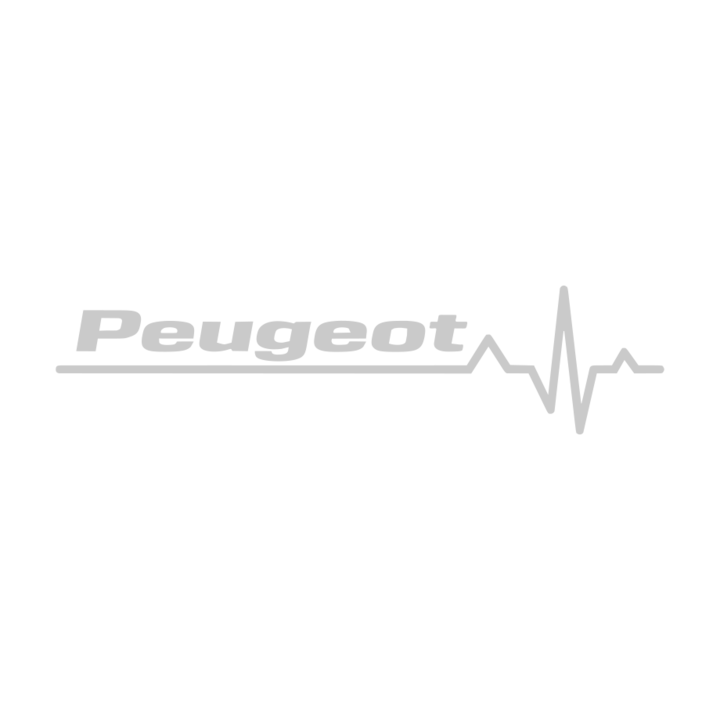 Sticker auto ''Peugeot life'', 20x7 cm, Alb
