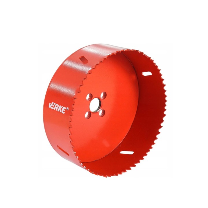 Carota bimetal pentru lemn, fier, pvc, 121mm Verke