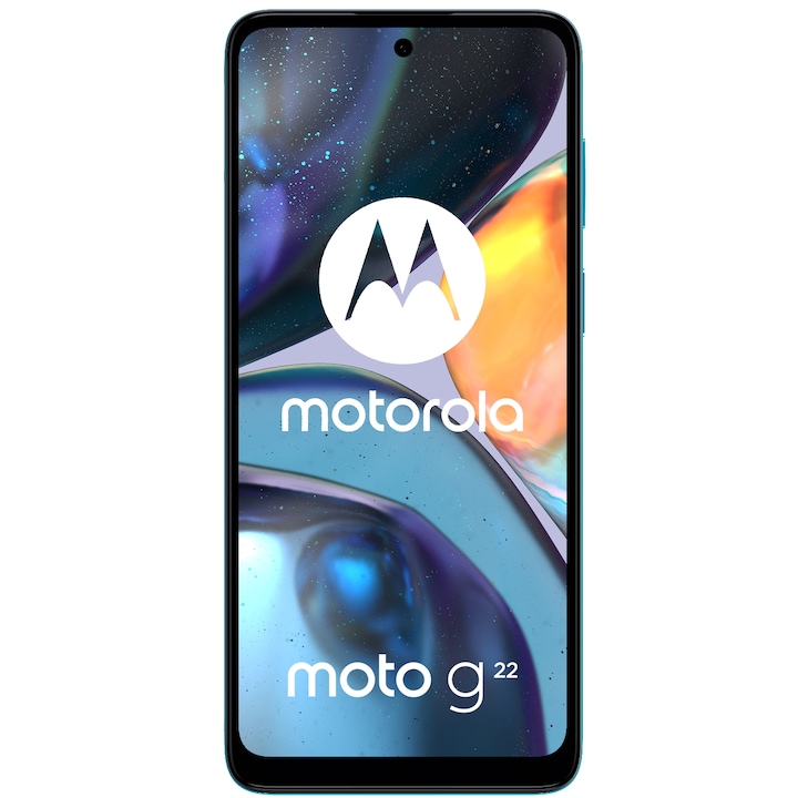 Motorola Moto G22 Mobiltelefon, Dual SIM, 64GB, 4GB RAM, 4G, Iceberg Blue