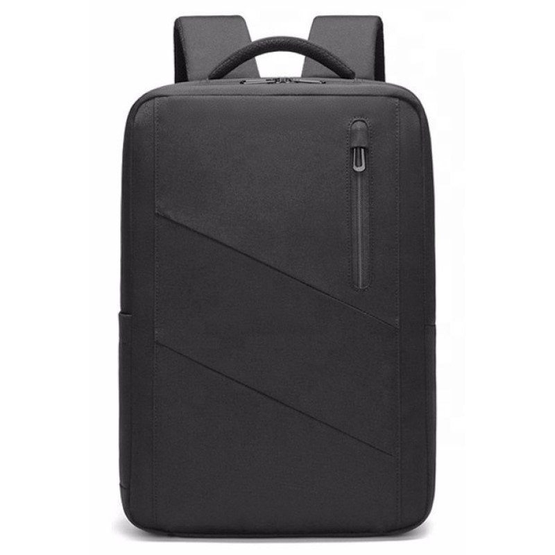 Rucsac laptop 15.6", smart casual, compact, impermeabil, Escalate, 47x15x31 cm, Negru