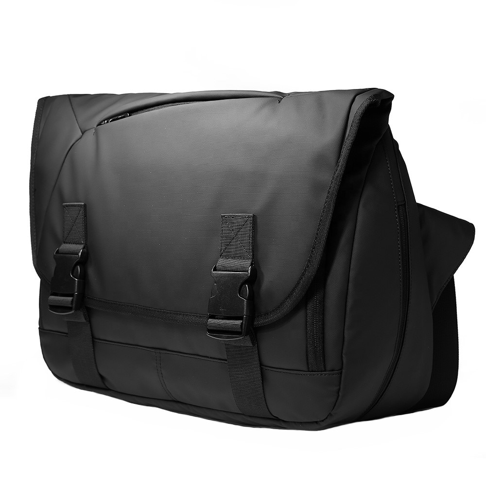 Geanta laptop 15.6", de umar sau de piept, tip messenger, expandabila, Escalate, 43x16x32 cm, Gri