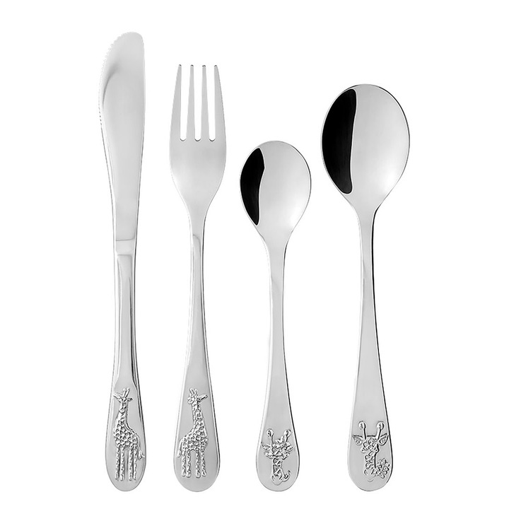 Set tacamuri copii Ambition Junior Malawi, 4 piese, inox