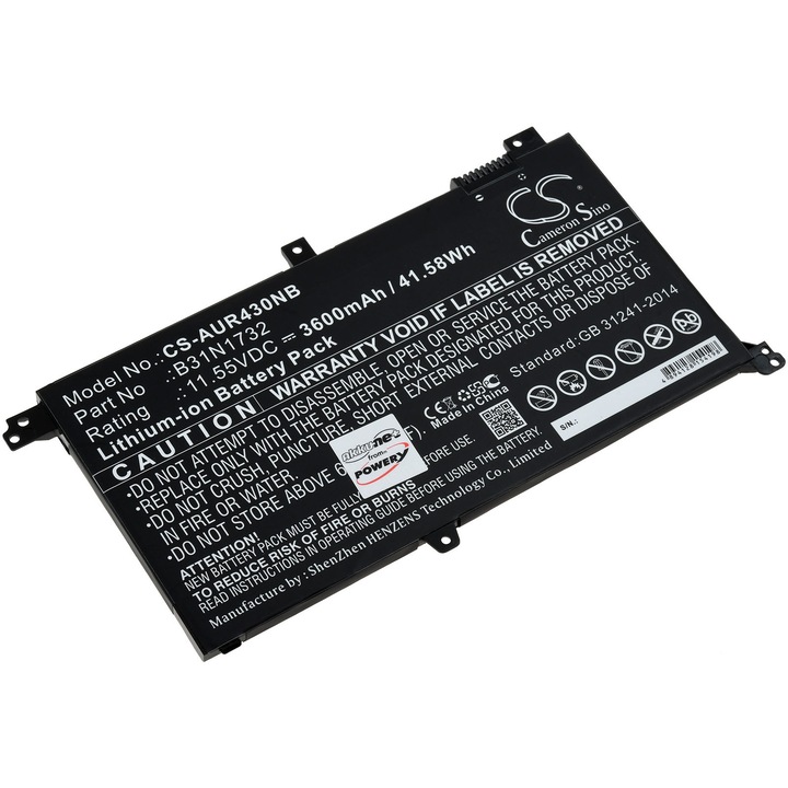 Acumulator compatibil Asus K430FA / VivoBook S14 S430UA-EB011T / B31N1732