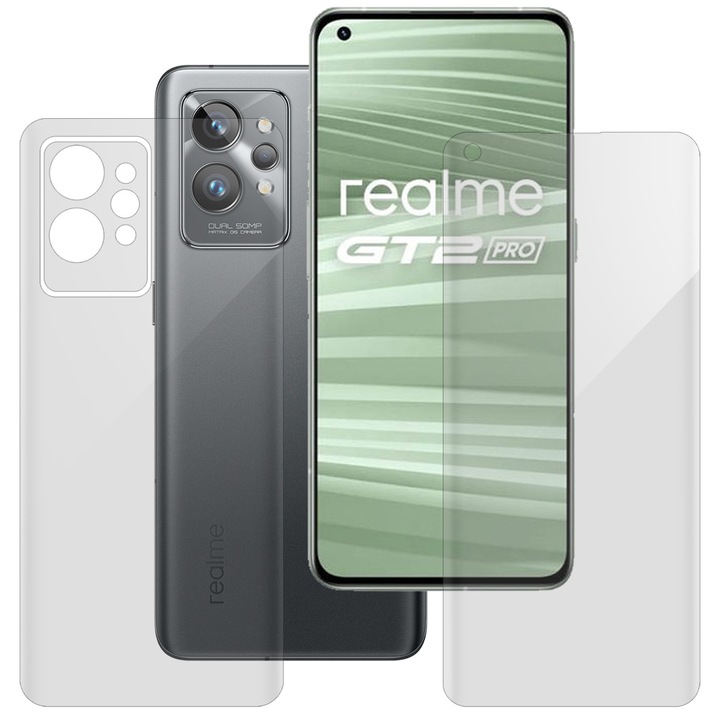 Set 2 folii SILKASE pentru Realme GT2 Pro, protectie telefon, silicon regenerabil