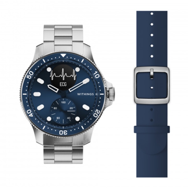 Смарт часовник Withings Scanwatch, 43 мм, Blue