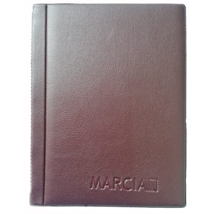 Clasor, Marcia, tip album monede, cu 108 spatii mixte, rosu, 12.5 x 17.5 cm
