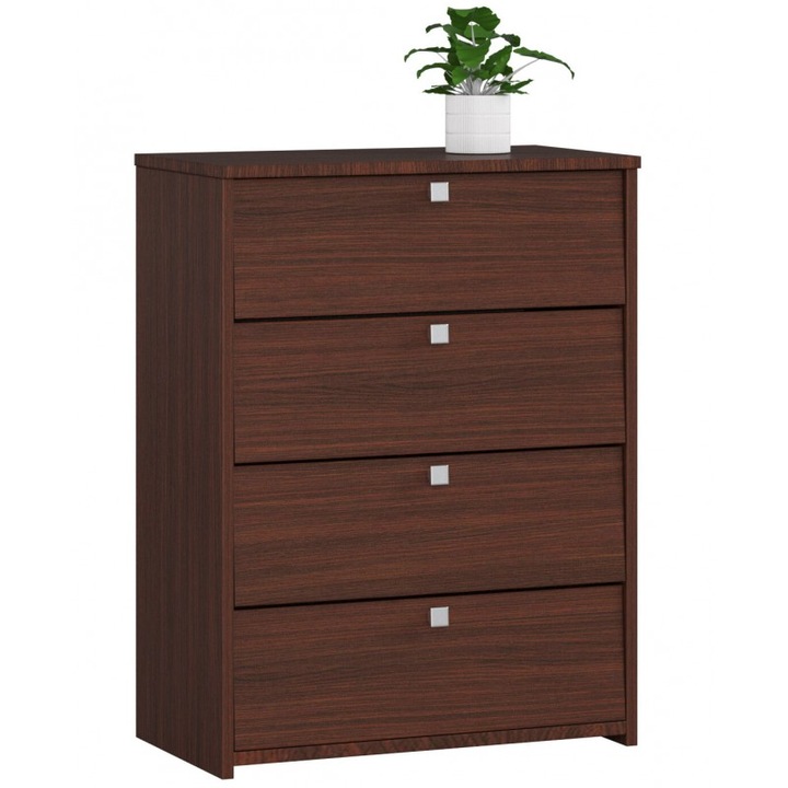 Шкаф за обувки, Мебелна фабрика Акорд, ПДЧ, 4 рафта, 66 х 85 х 36 см, Венге