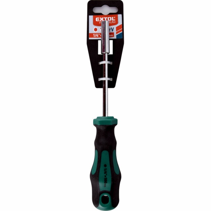 Extol 8819239 csavarhúzó markolat, 1/4"×100mm